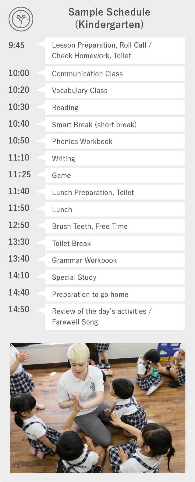 Example Schedule (Kindergarten)
